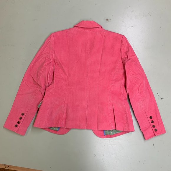 EUC Vineyard Vines Corduroy Pink Preppy Lined Blazer L - Picture 5 of 6